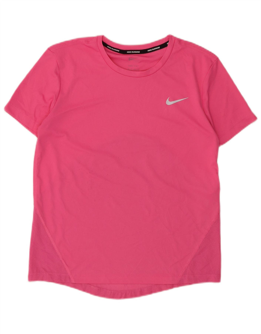 NIKE Womens Dri Fit T-Shirt Top UK 6 XS Pink Polyester