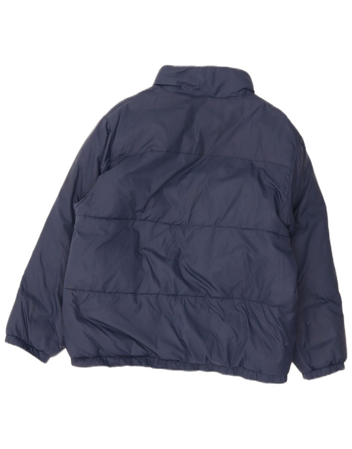 Kappa Boys Padded Jacket 13-14 Years XL Navy Blue Nylon