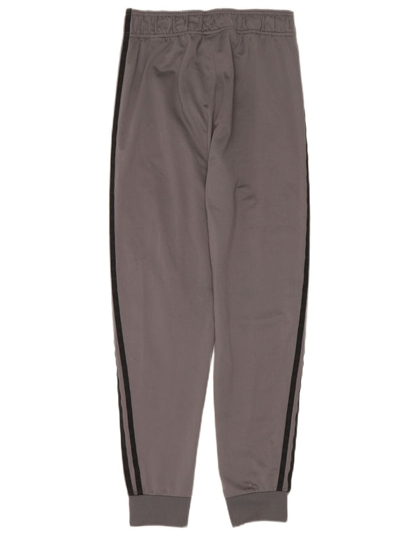Adidas Boys Tracksuit Trousers Joggers 13-14 Years Grey Polyester