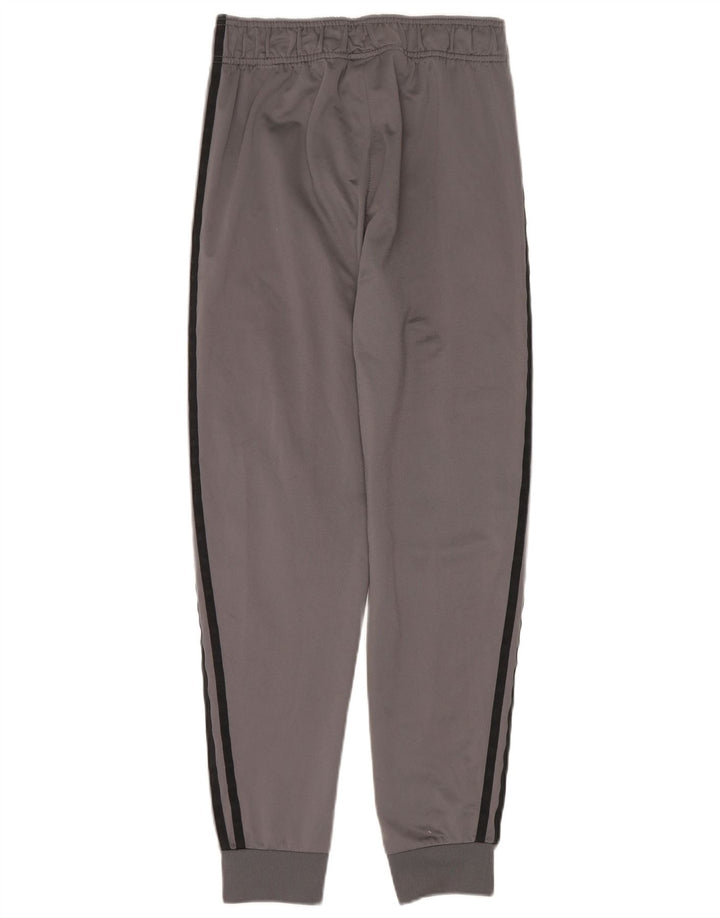 Adidas Boys Tracksuit Trousers Joggers 13-14 Years Grey Polyester