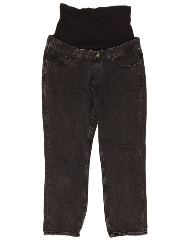 Topshop Womens Maternity Straight Jeans W28 L26 Black Viscose
