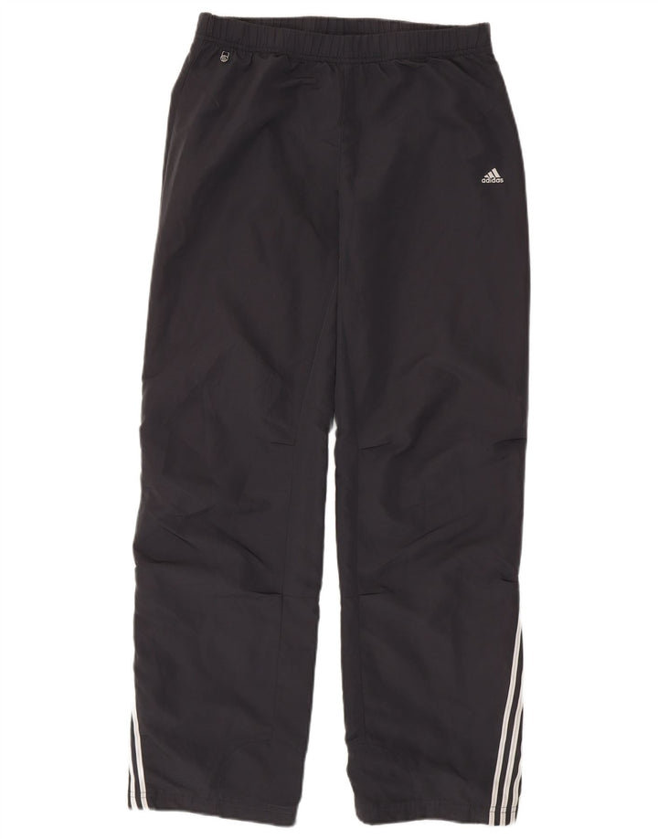 Adidas Womens Climalite Tracksuit Trousers UK 12 Medium Black Polyester