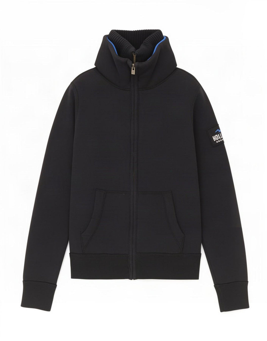 Hollister Mens Bomber Jacket UK 36 Small Navy Blue