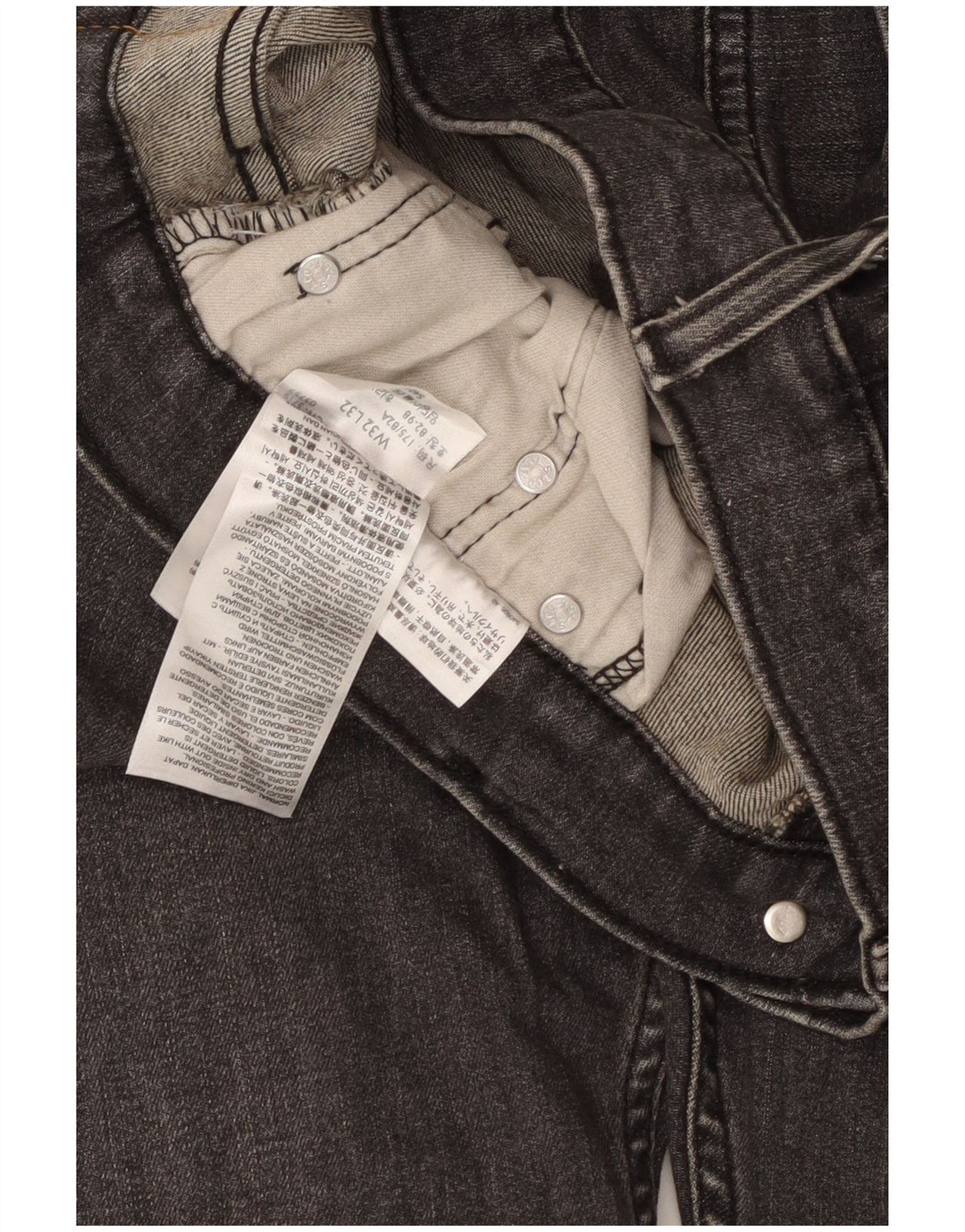 LEVI'S Mens 510 Skinny Jeans W32 L32 Grey Cotton