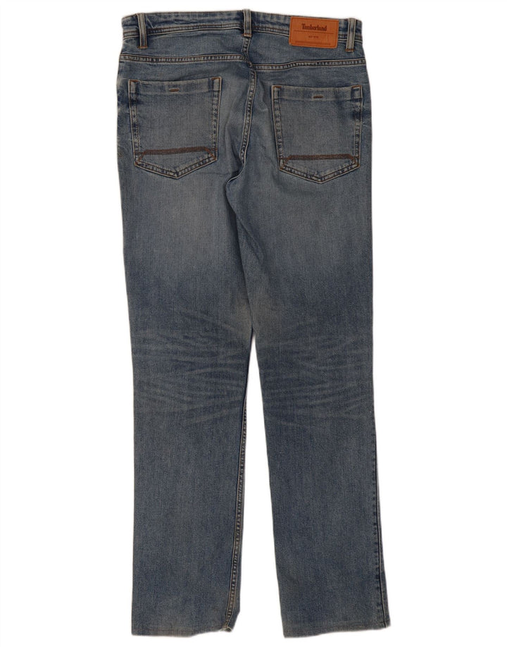 Timberland Mens Straight Jeans W32 L31 Blue Cotton