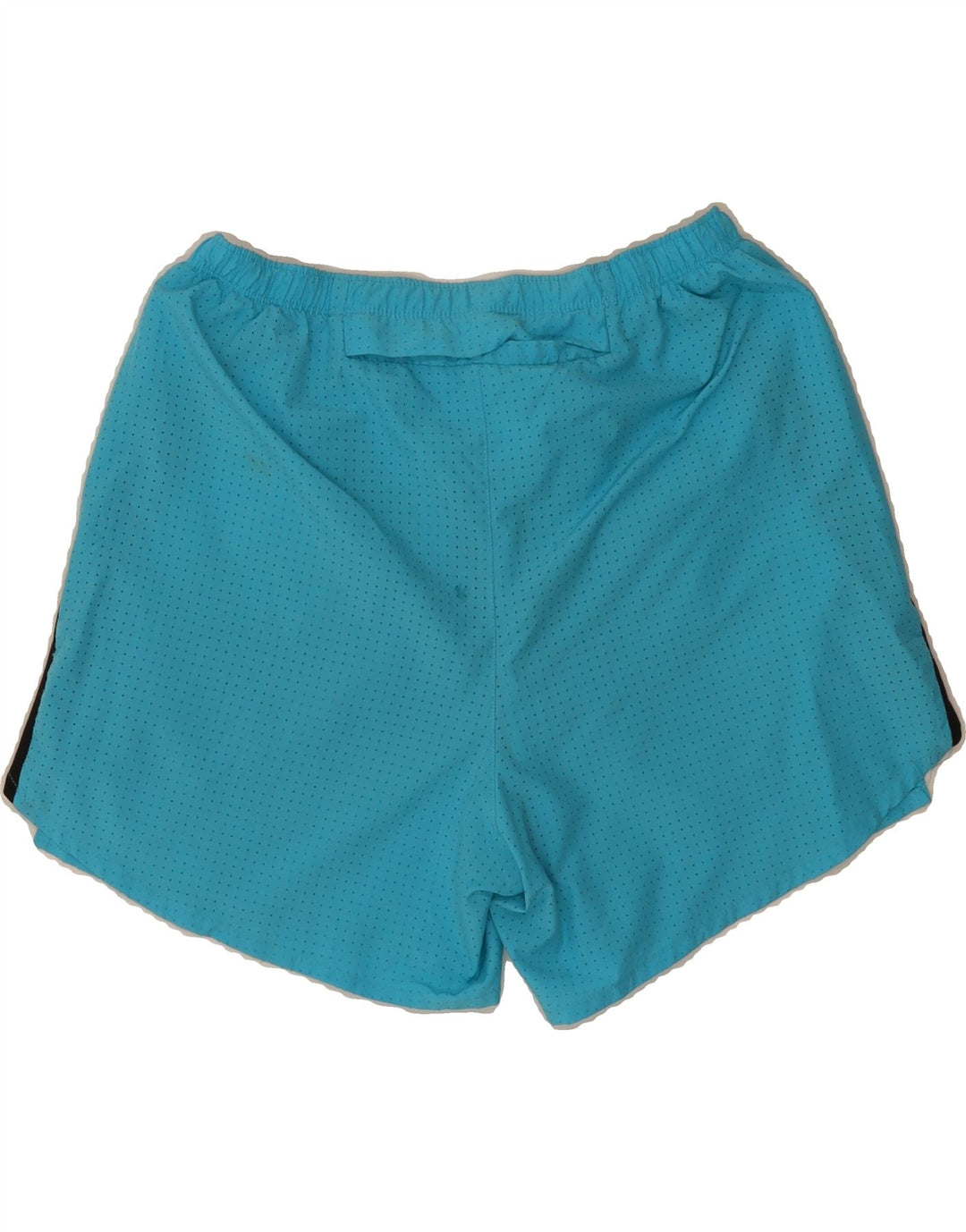 NIKE Mens Graphic Sport Shorts Medium Blue Colourblock Polyester Vintage Nike and Second-Hand Nike from Messina Hembry 