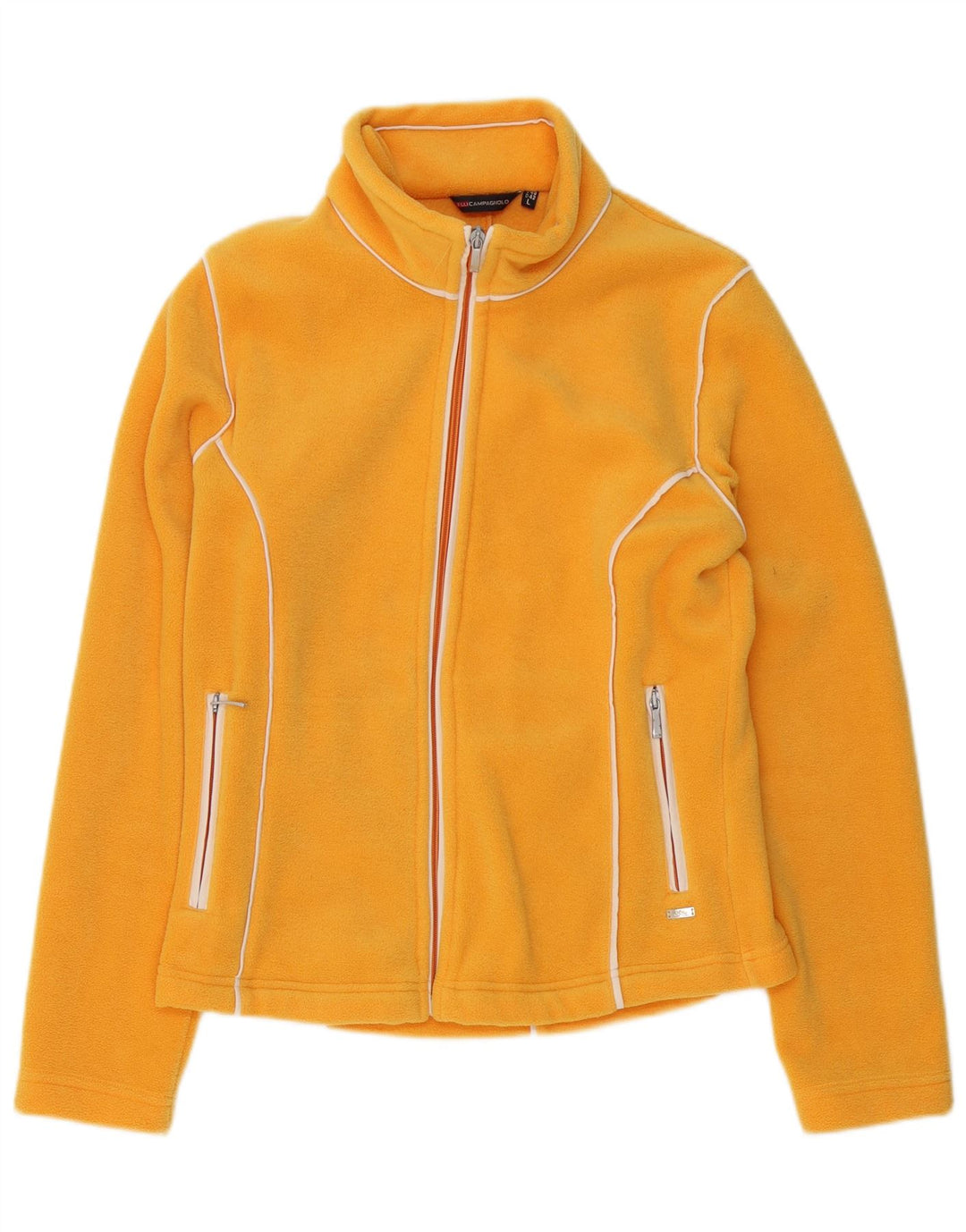Campagnolo Womens Fleece Jacket UK 16 Large Yellow Polyester
