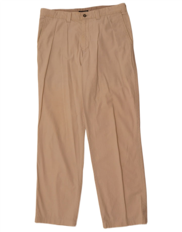 Dockers Mens Khakis Straight Chino Trousers W34 L34 Beige