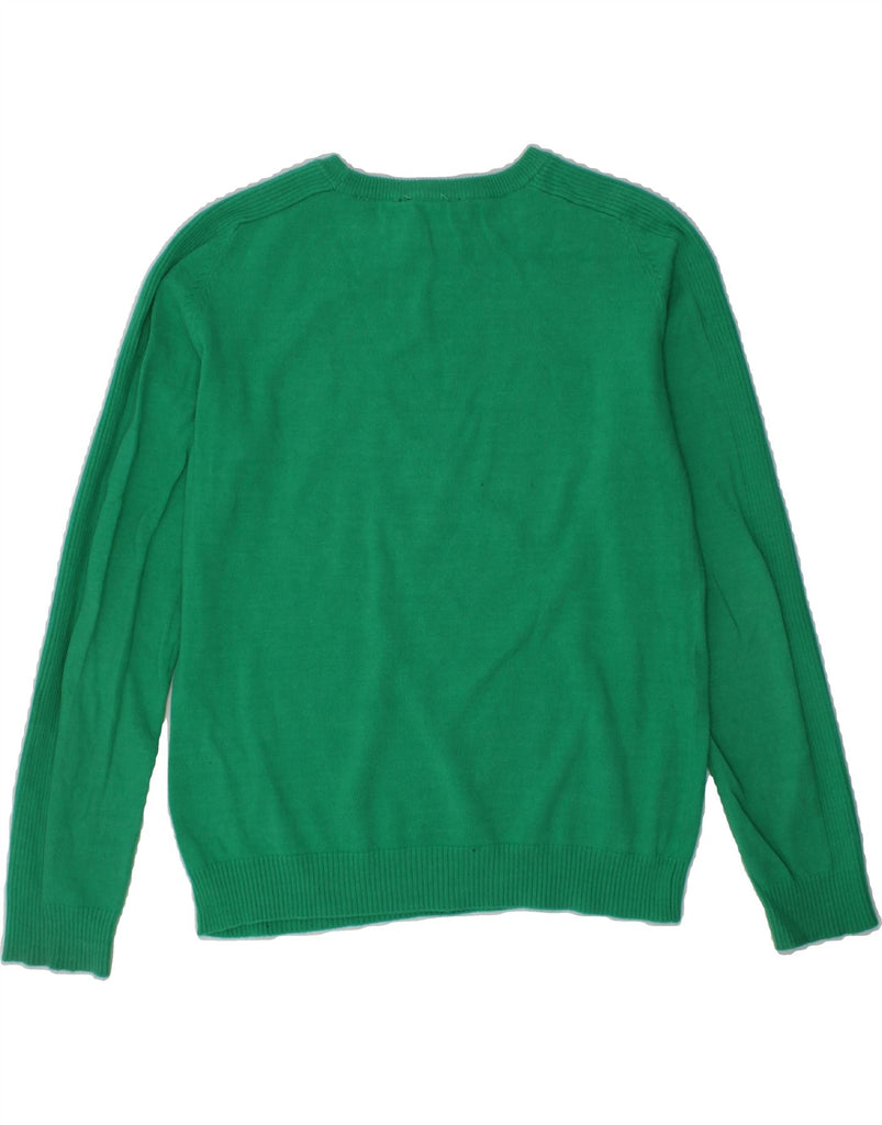 GUESS Boys Boat Neck Jumper Sweater 7-8 Years Green Cotton | Vintage Guess | Thrift | Second-Hand Guess | Used Clothing | Messina Hembry 