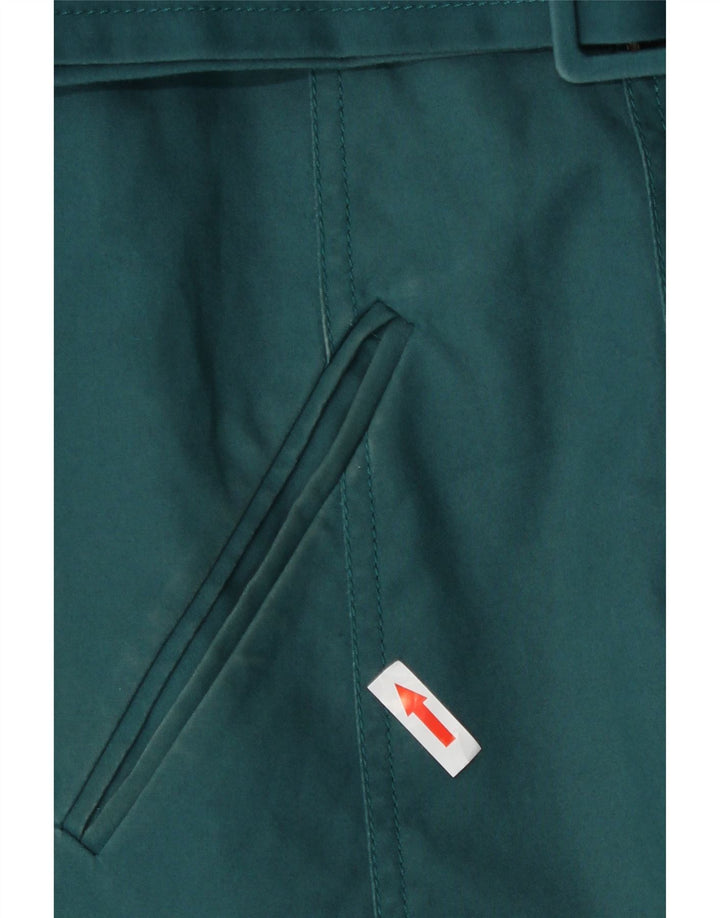 Monsoon Womens Trench Coat UK 20 2XL Green Cotton