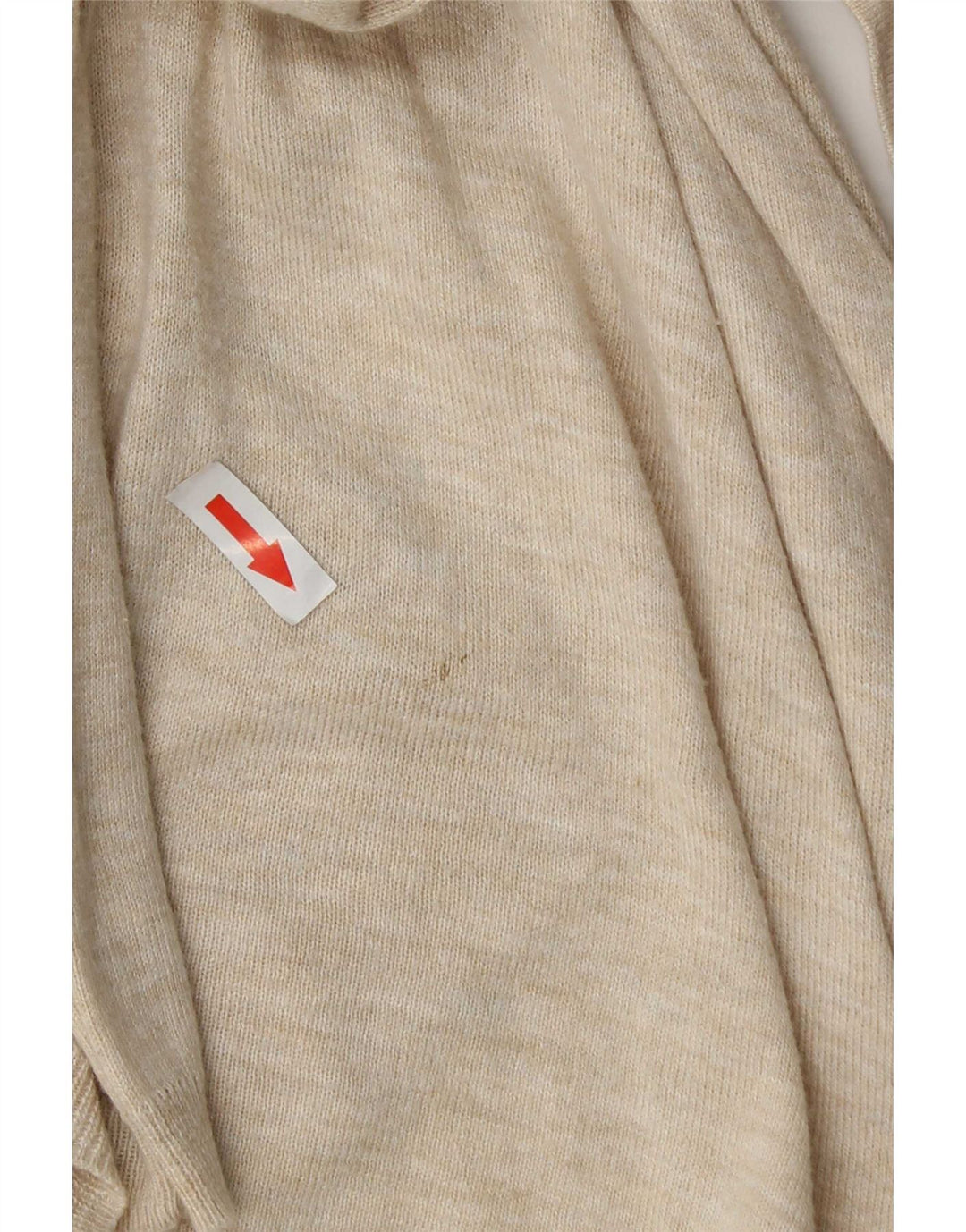 Fat Face Womens Longline Open Cardigan Sweater UK 14 Medium Beige Flecked