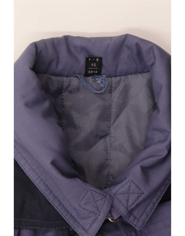 Vintage Womens Oversized Overcoat UK 14 Large Blue