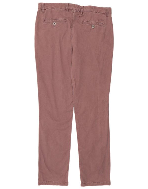 Fat Face Womens Slim Chino Trousers UK 14 Large W34 L31 Purple Cotton