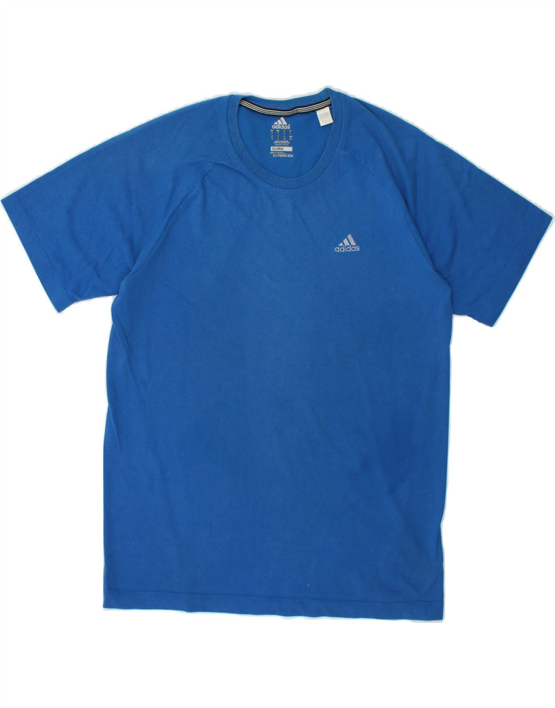 ADIDAS Mens Clima 365 T-Shirt Top Small Blue Cotton | Vintage Adidas | Thrift | Second-Hand Adidas | Used Clothing | Messina Hembry 