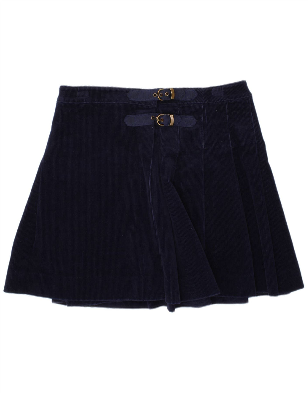 POLO RALPH LAUREN Girls Corduroy Skirt 11-12 Years W28  Navy Blue Cotton