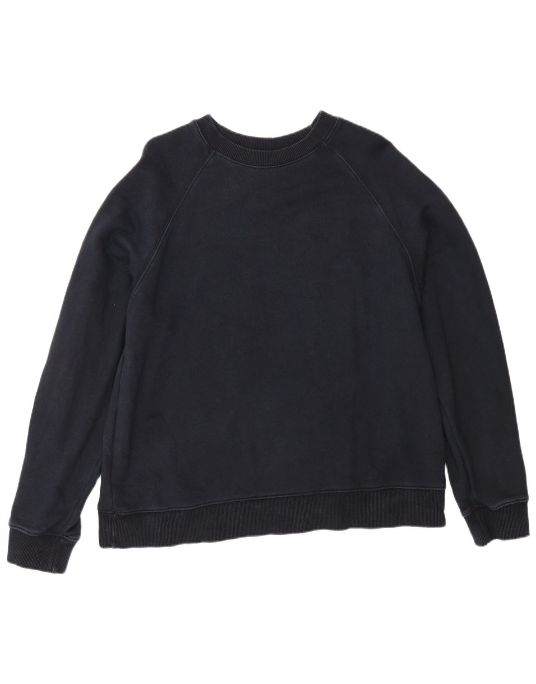 ZARA Mens Loose Fit Sweatshirt Jumper Small Navy Blue Cotton