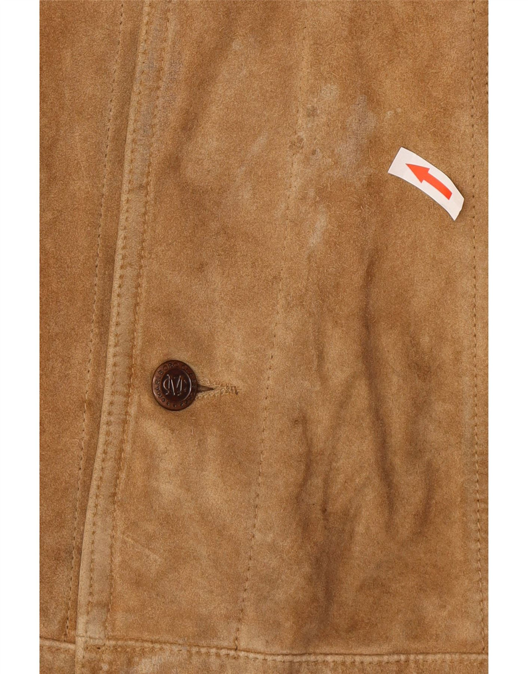 Marlboro Classics Mens Suede Jacket UK 40 Large Beige Leather