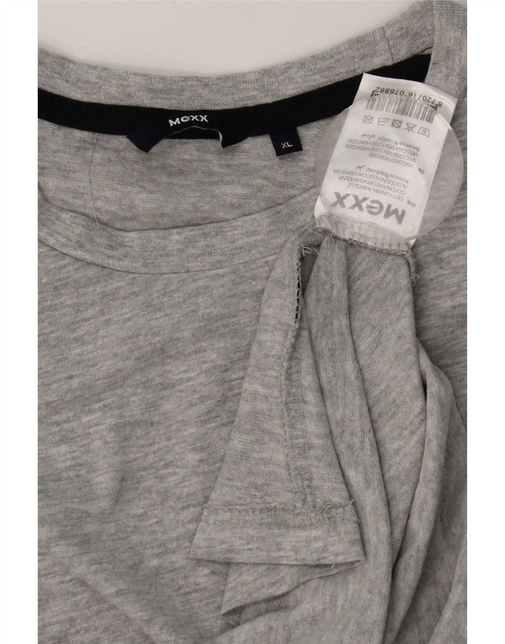 Mexx Mens Regular Fit Top Long Sleeve XL Grey Flecked Cotton