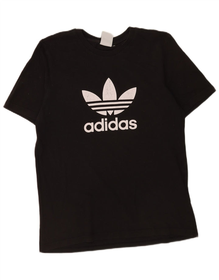 Adidas Mens Graphic T-Shirt Top Medium Black