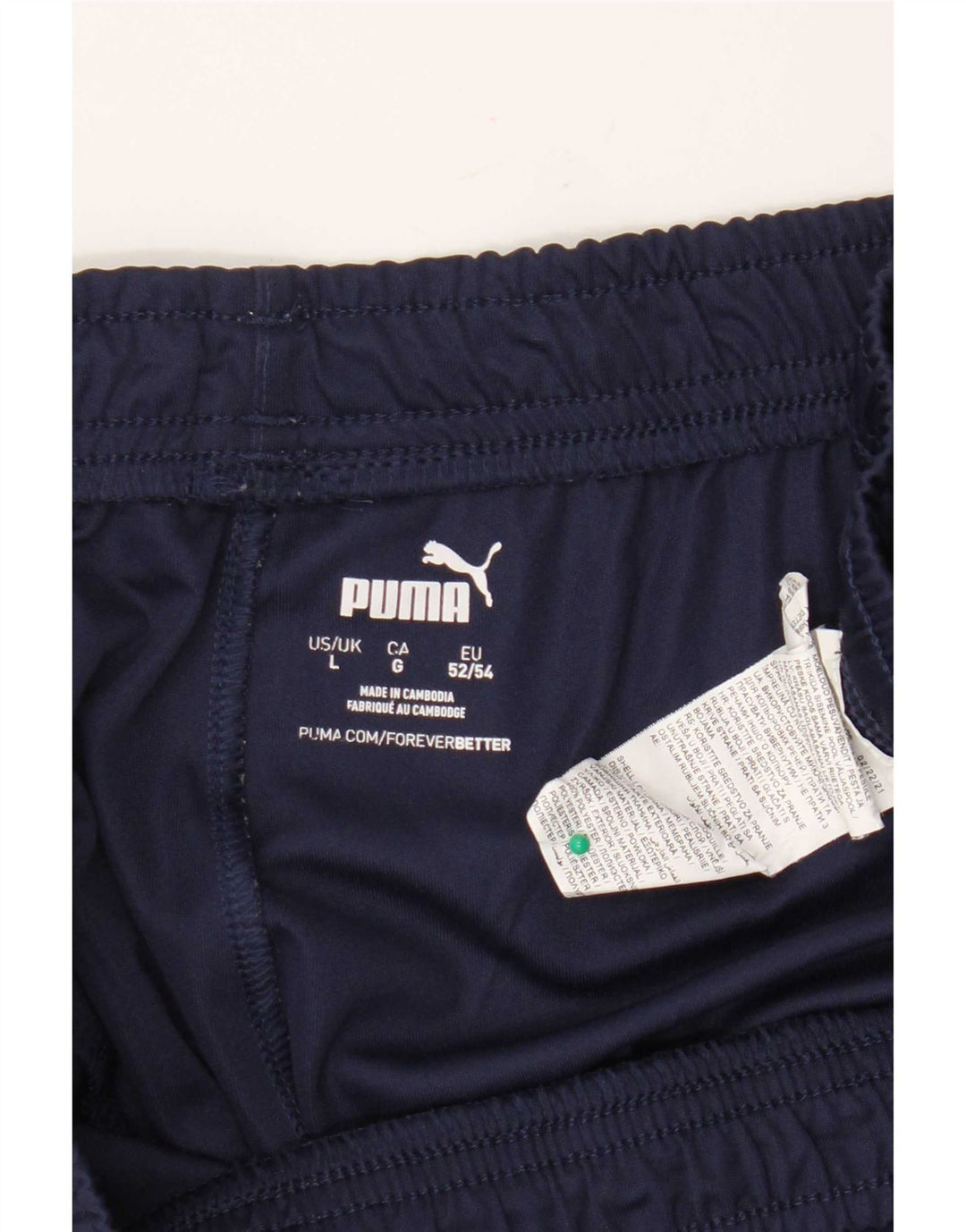 Puma Mens Sport Shorts Large Navy Blue Polyester