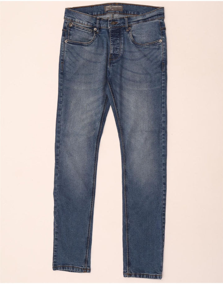 French Connection Mens Slim Jeans W30 L32 Blue Cotton