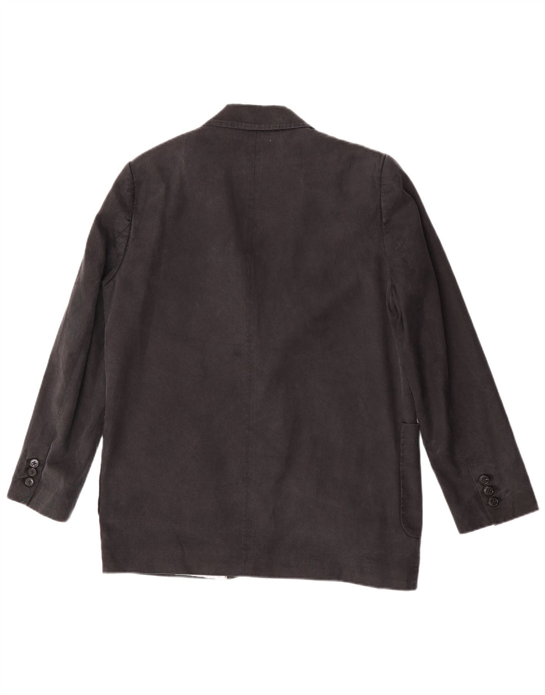 Zara Womens 2 Button Blazer Jacket UK 14 NMedium Black Linen
