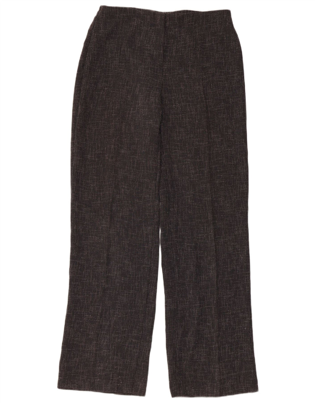 Marks & Spencer Womens Straight Casual Trousers UK 12 Medium W32 L33 Grey
