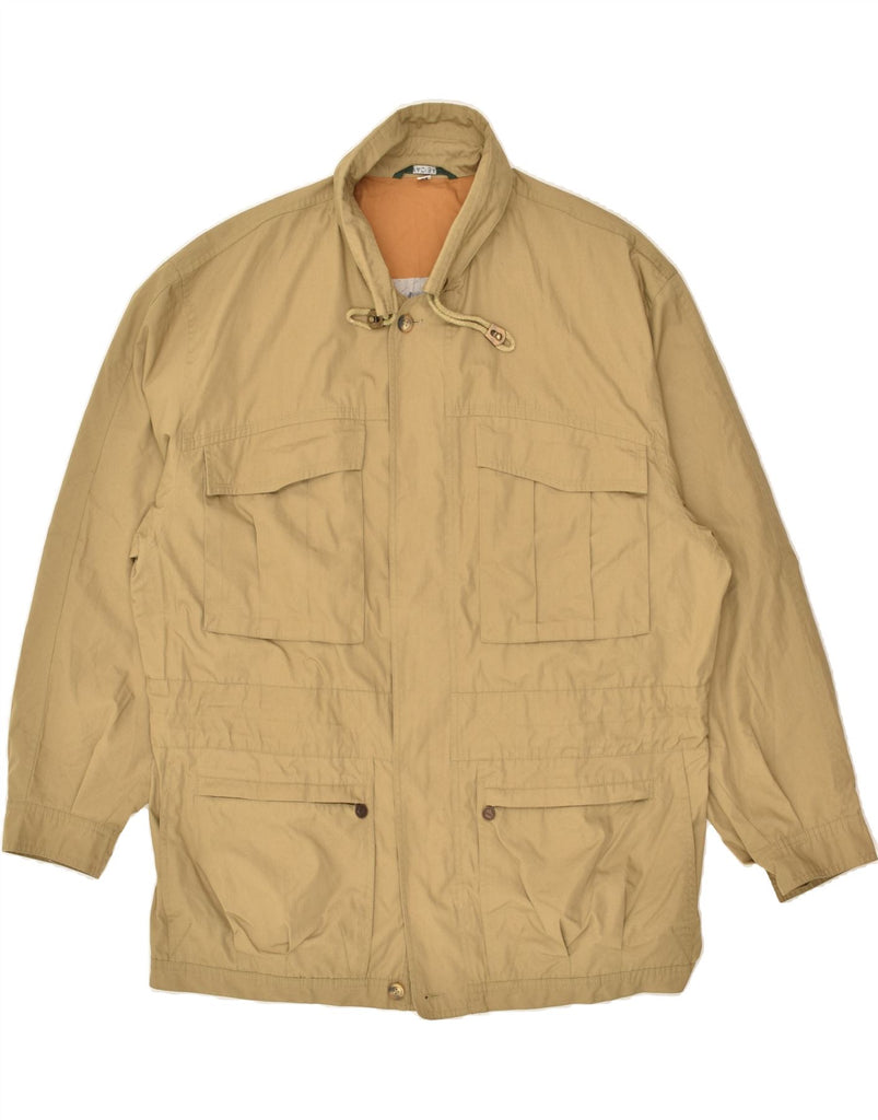 FACIBA Mens Utility Jacket IT 54 2XL Beige Polyester | Vintage Faciba | Thrift | Second-Hand Faciba | Used Clothing | Messina Hembry 