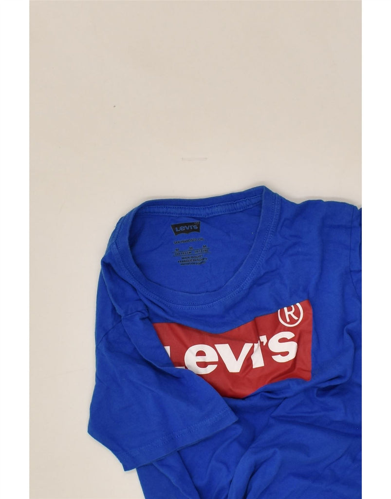 LEVI'S Boys Graphic T-Shirt Top 10-11 Years Medium Blue Cotton | Vintage Levi's | Thrift | Second-Hand Levi's | Used Clothing | Messina Hembry 