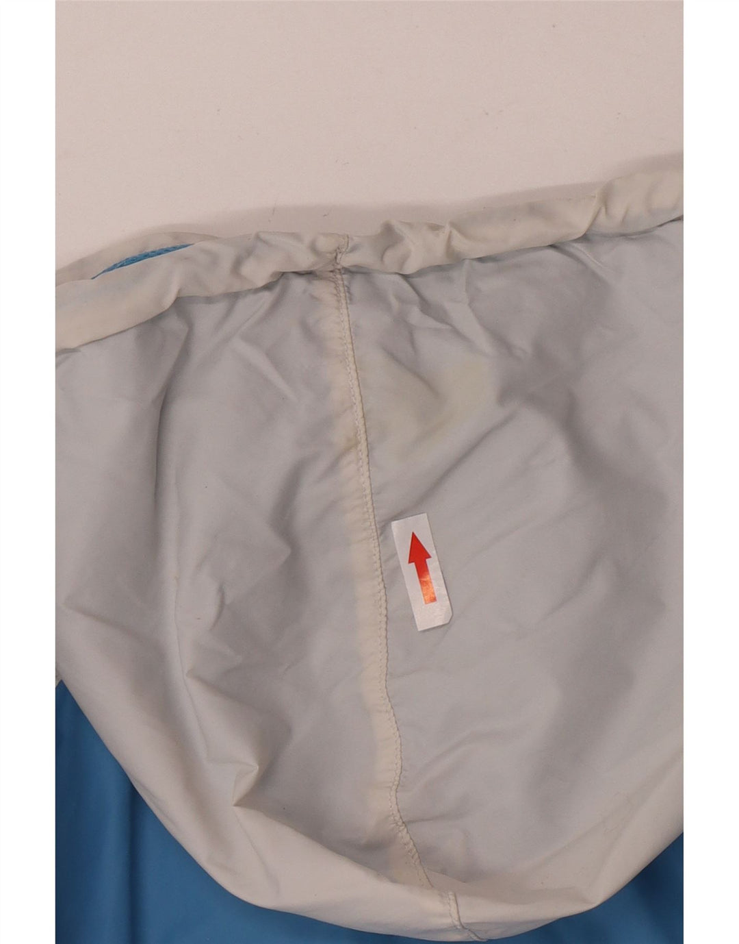 Nike Womens Hooded Rain Jacket UK 10/12 Medium Blue Colourblock Nylon