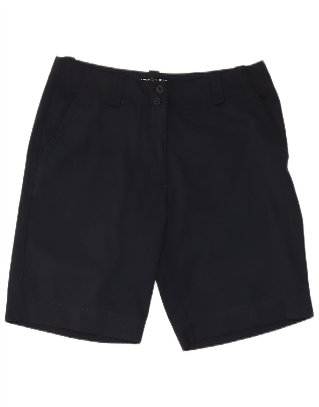 Nike Womens Golf Chino Shorts UK 14 Medium W34 Navy Blue Polyester