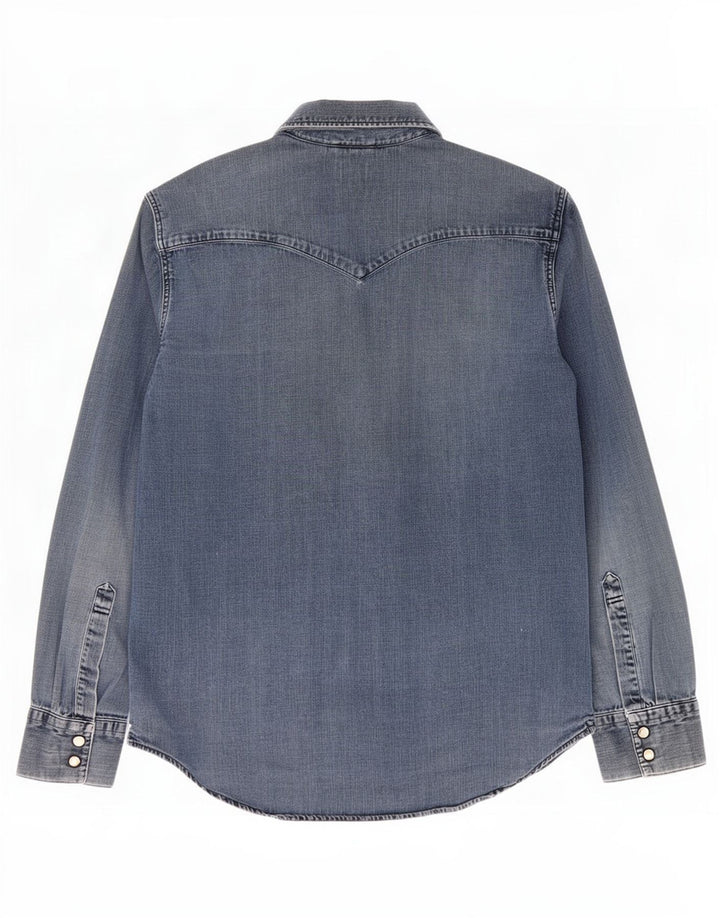 Levi's Mens Denim Shirt Large Blue Cotton