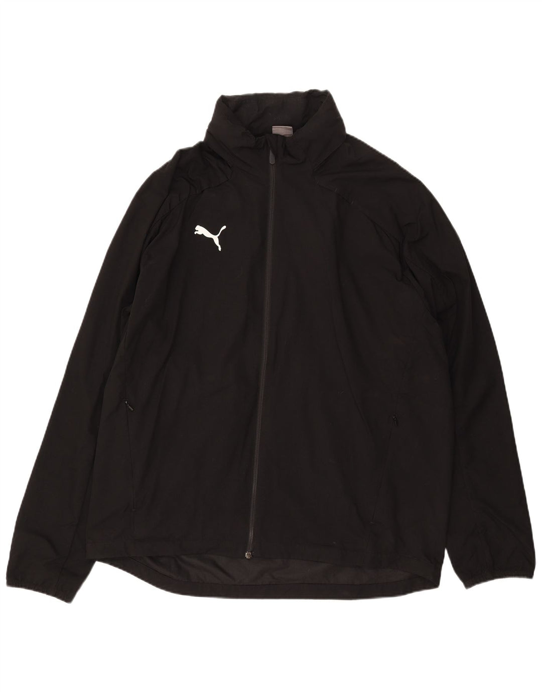 PUMA Mens Tracksuit Top Jacket 2XL Black Nylon