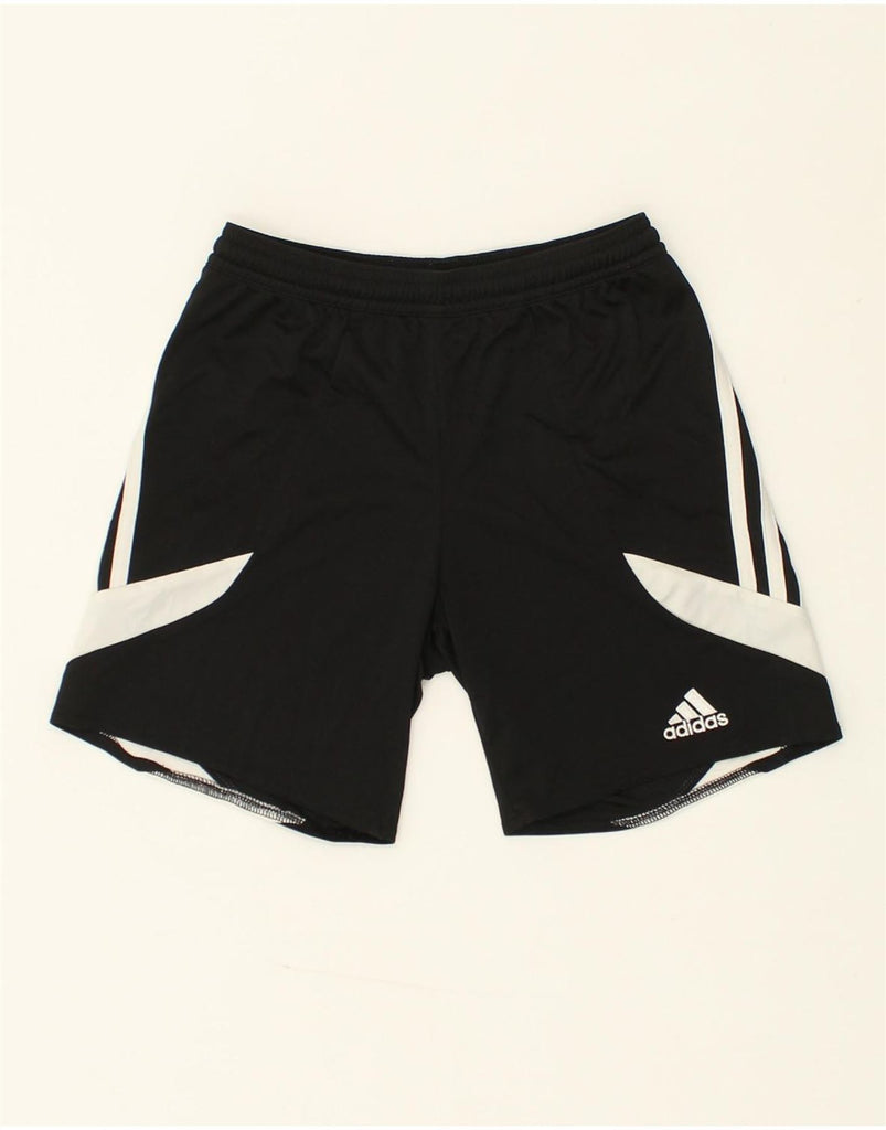 ADIDAS Boys Sport Shorts 9-10 Years Medium Black Polyester | Vintage Adidas | Thrift | Second-Hand Adidas | Used Clothing | Messina Hembry 