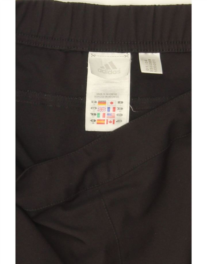 ADIDAS Womens Sport Shorts UK 12 Medium Black Polyester Vintage Adidas and Second-Hand Adidas from Messina Hembry 