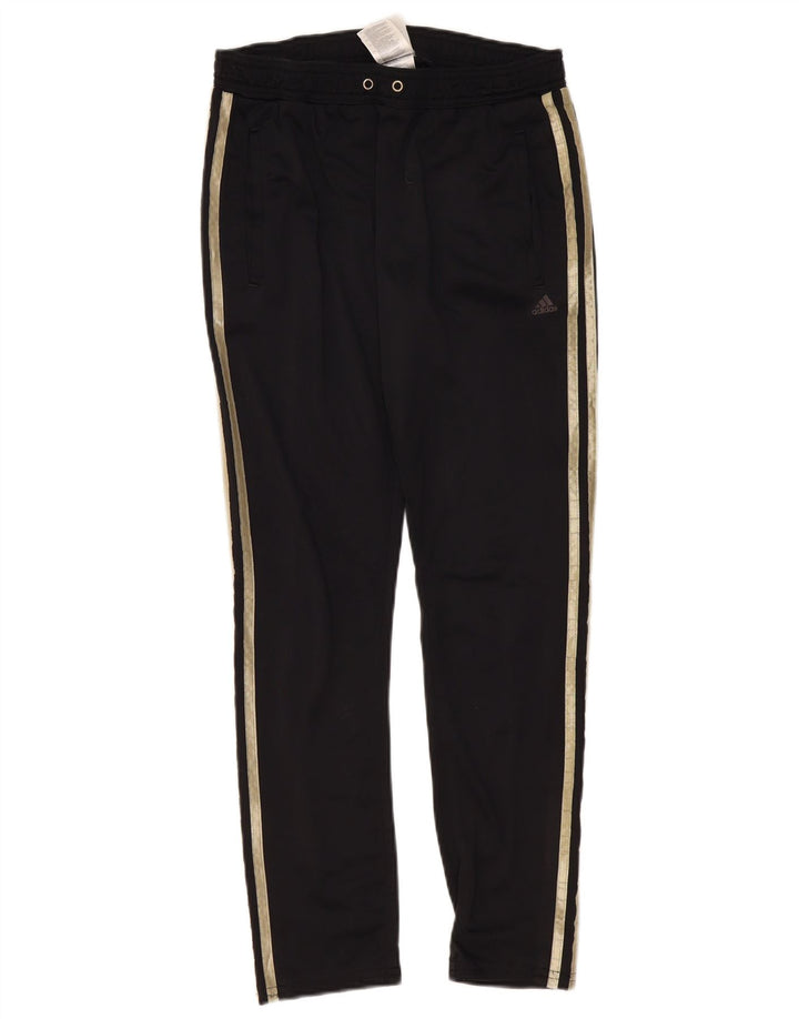 Adidas Womens Tracksuit Trousers UK 10 Small  Black Polyester