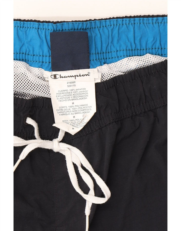 Champion Mens Swimming Shorts Medium Black Polyamide