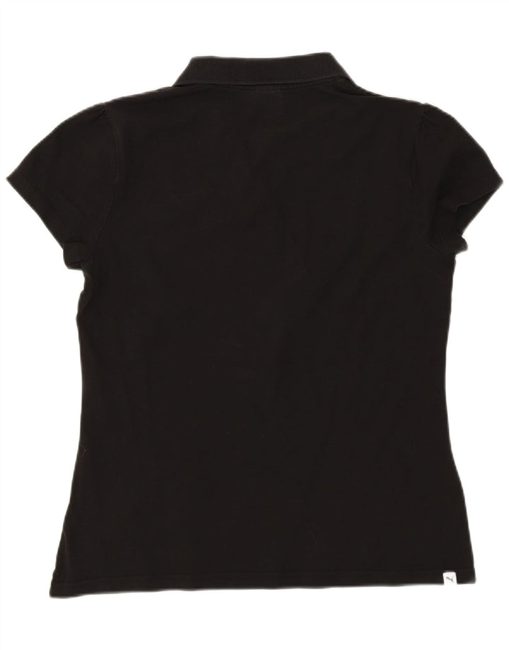 Puma Womens Polo Shirt UK 14 Medium  Black