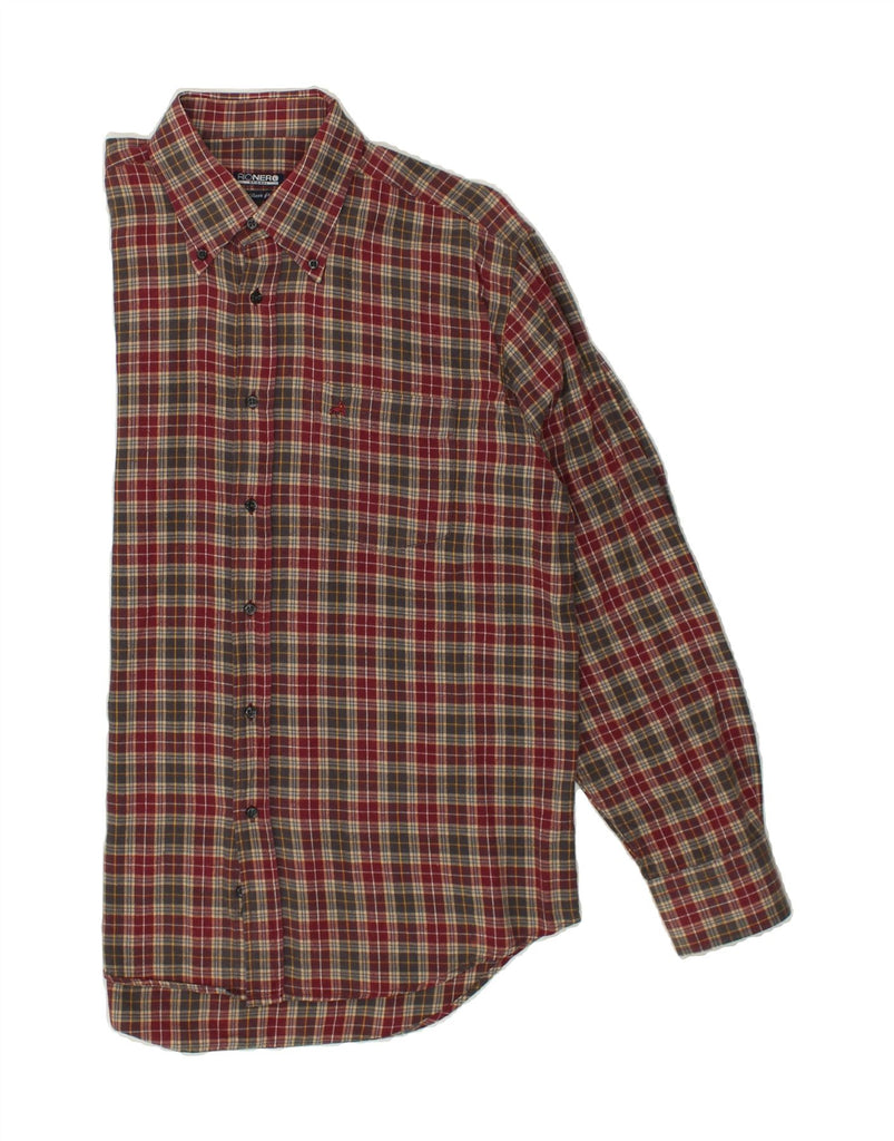 RIONERO Mens Shirt Large Red Check | Vintage Rionero | Thrift | Second-Hand Rionero | Used Clothing | Messina Hembry 