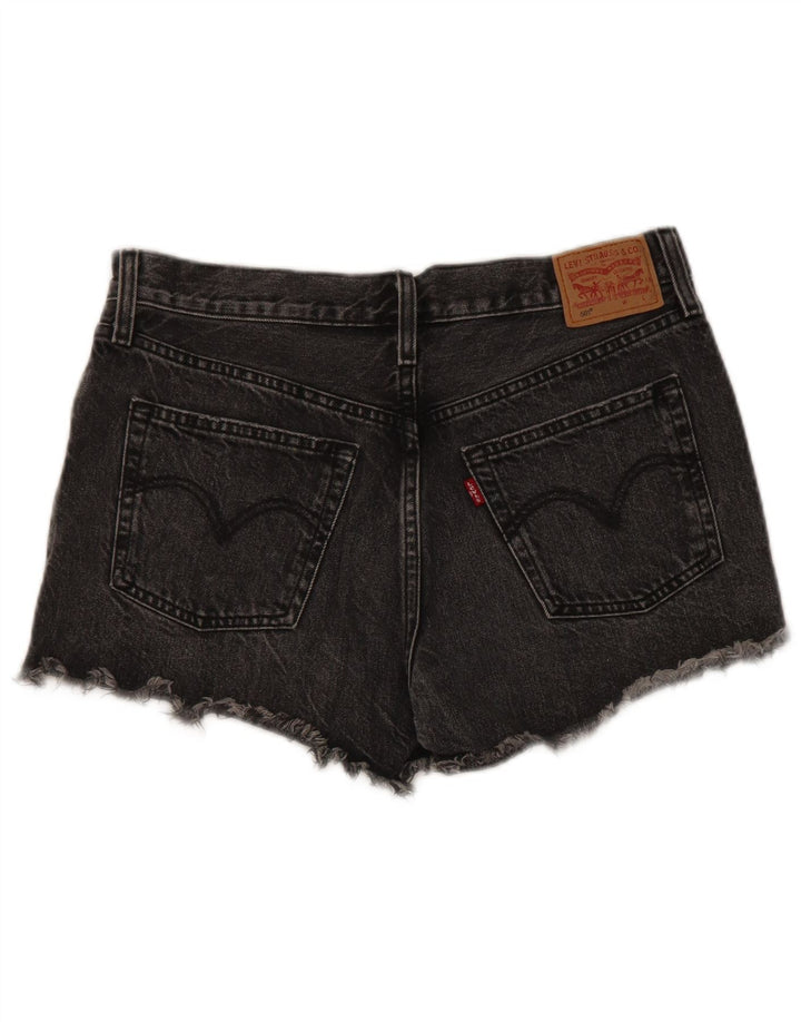 Levi's Womens 501 Denim Shorts W29 Medium Grey Cotton