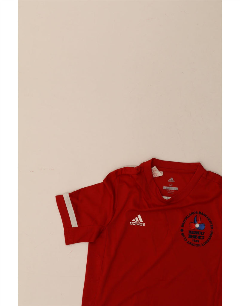 ADIDAS Boys Graphic T-Shirt Top 11-12 Years Medium Red Vintage Adidas and Second-Hand Adidas from Messina Hembry 