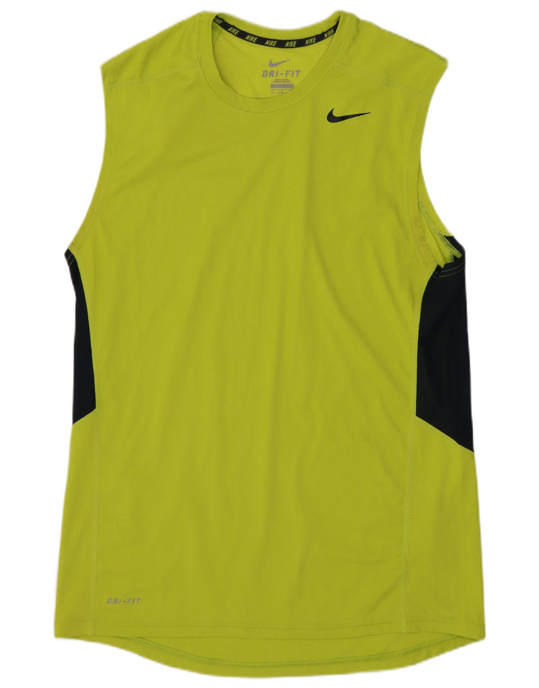 Nike Mens Dri Fit Vest Top Medium Green Colourblock