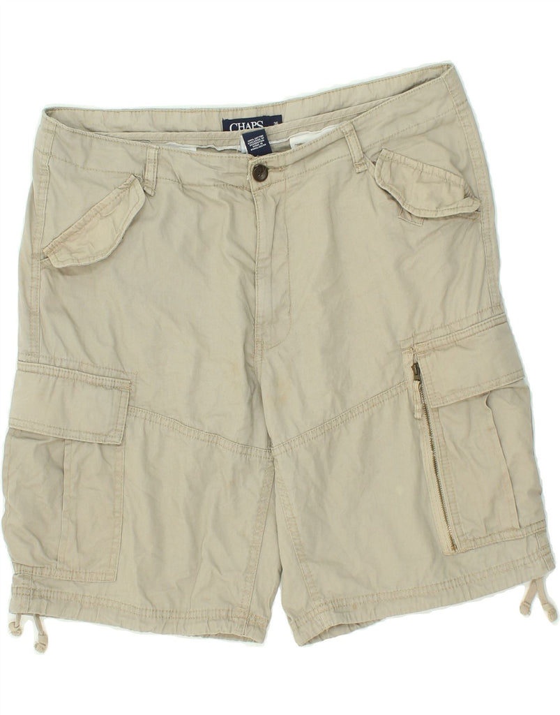 CHAPS Mens Cargo Shorts W36 Large Beige Cotton Vintage Chaps and Second-Hand Chaps from Messina Hembry 