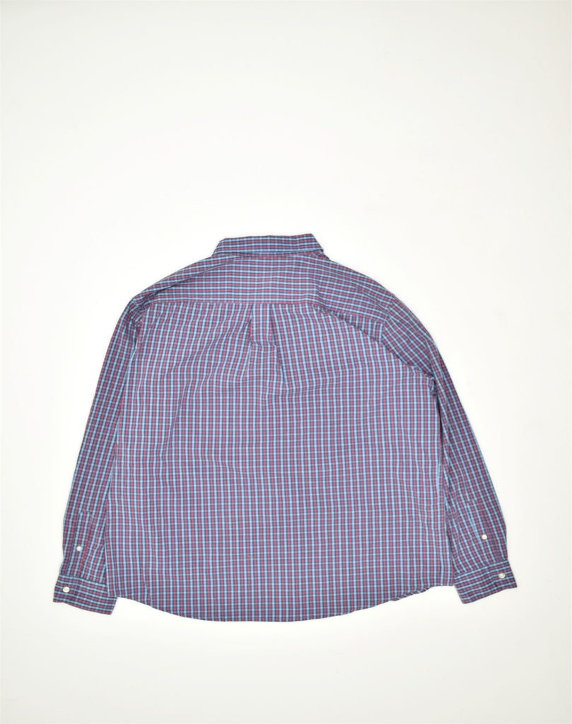 CHAPS Mens Shirt Large Blue Check Cotton | Vintage | Thrift | Second-Hand | Used Clothing | Messina Hembry 