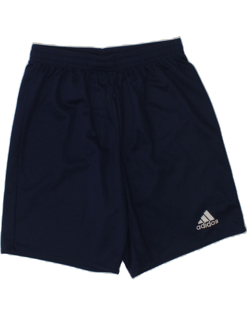 ADIDAS Boys Aeroready Sport Shorts 11-12 Years Navy Blue Polyester | Vintage Adidas | Thrift | Second-Hand Adidas | Used Clothing | Messina Hembry 