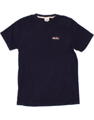 ELLESSE Mens T-Shirt Top Medium Navy Blue Cotton