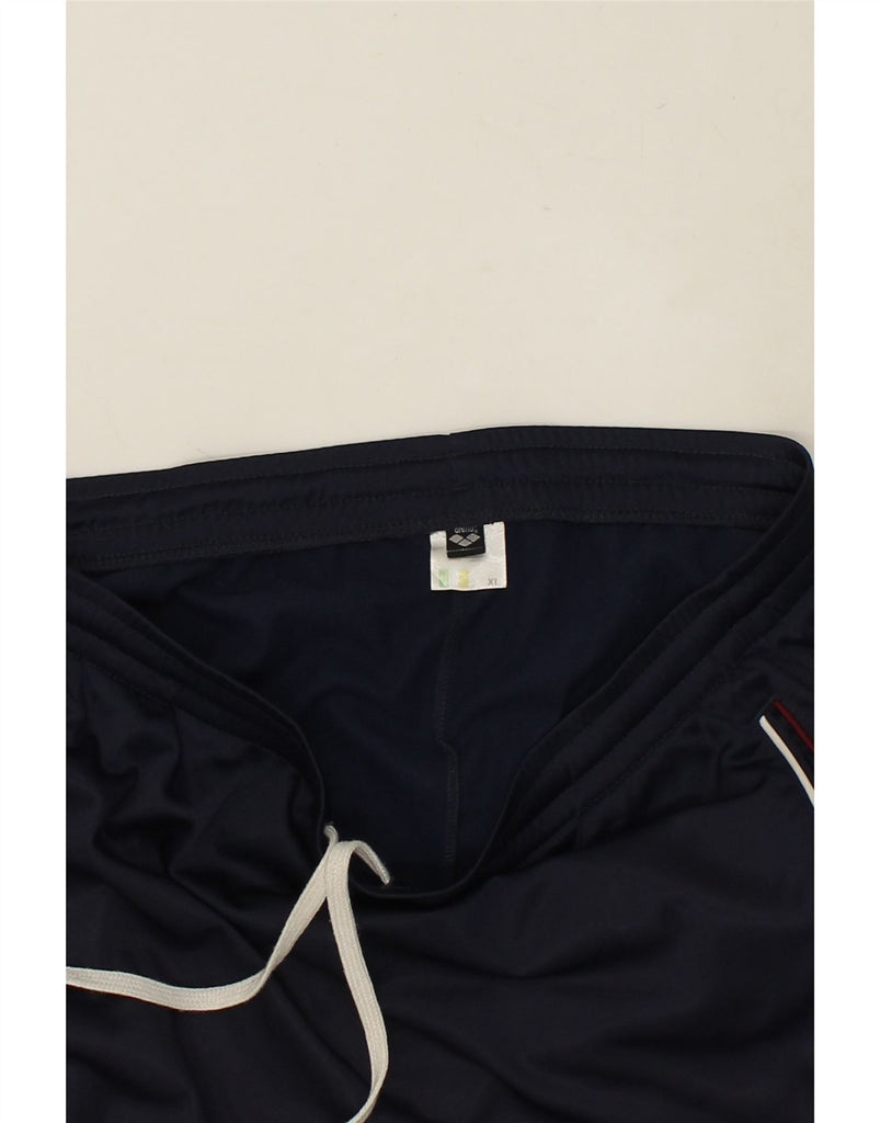 ARENA Mens Tracksuit Trousers XL Navy Blue Polyester | Vintage Arena | Thrift | Second-Hand Arena | Used Clothing | Messina Hembry 