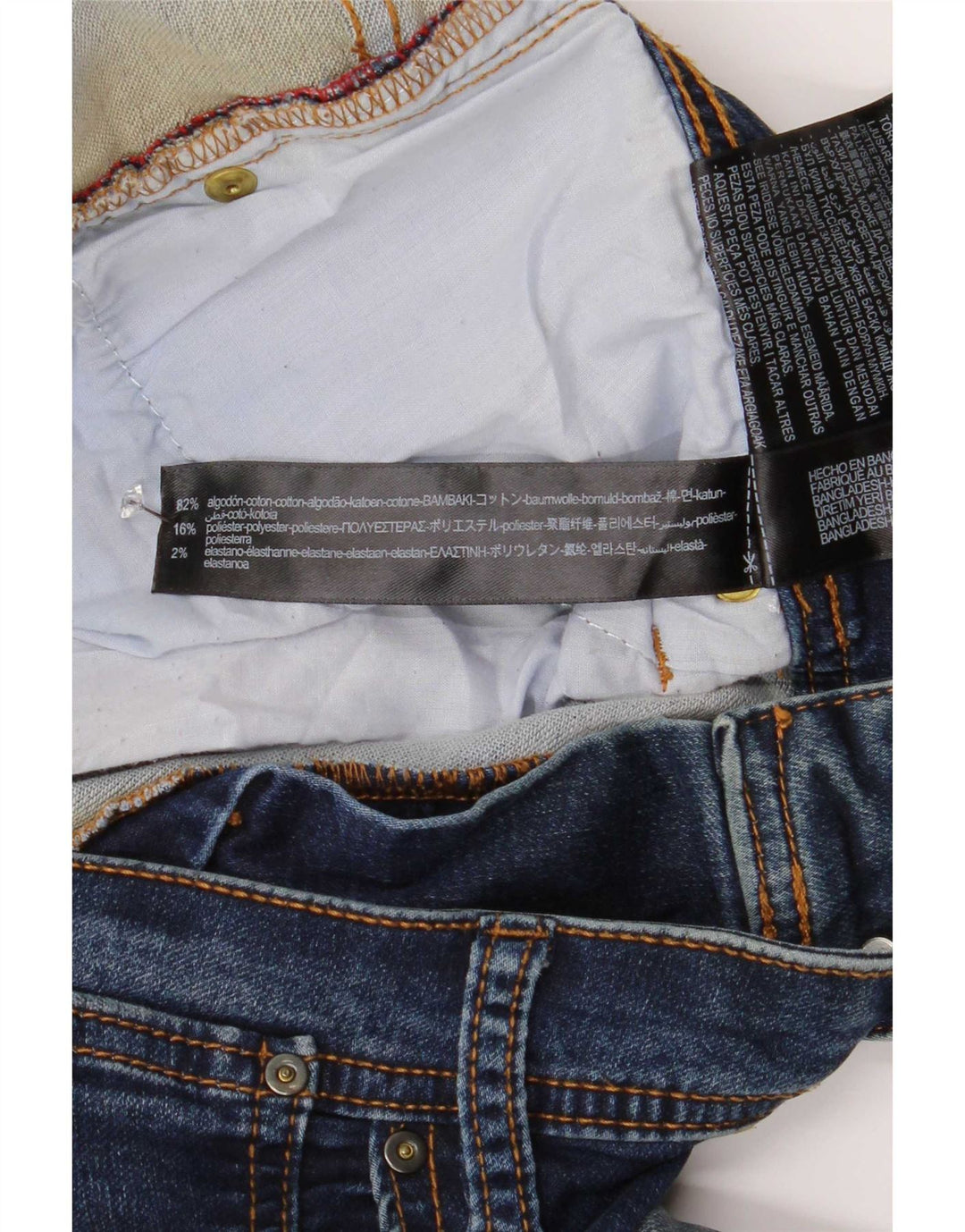 Zara Mens Slim Jeans EU 42 Large W32 L29 Blue Cotton