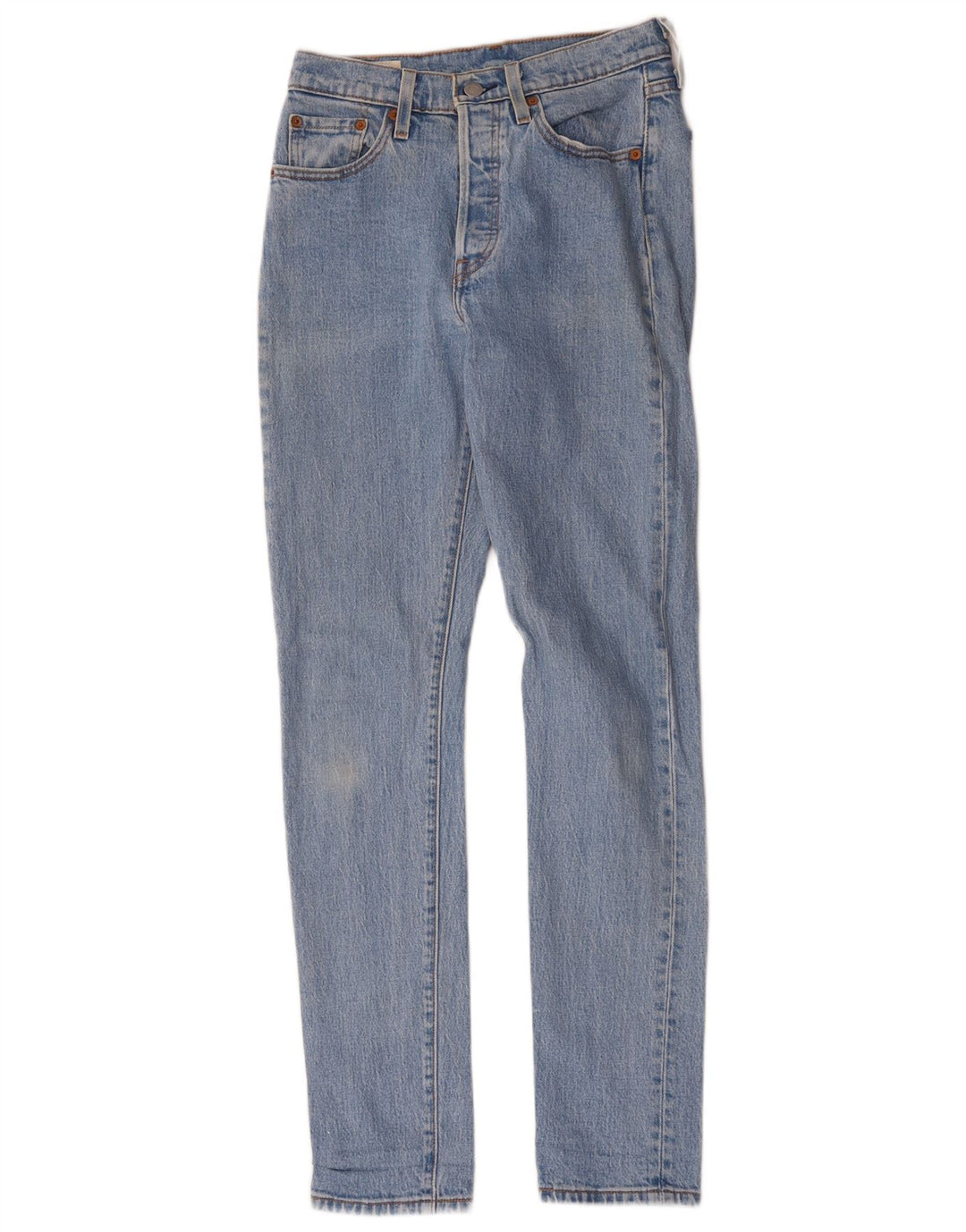 Levi's Womens 501 Slim Jeans W25 L32 Blue Cotton