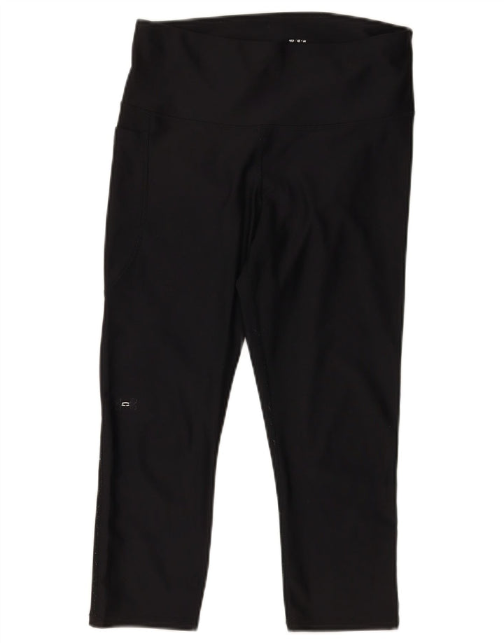 Under Armour Womens Heat Gear Capri Leggings UK 12 Medium  Black